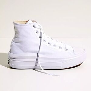 White Converse All Star Move Platform Sneakers Size 8/EU 39